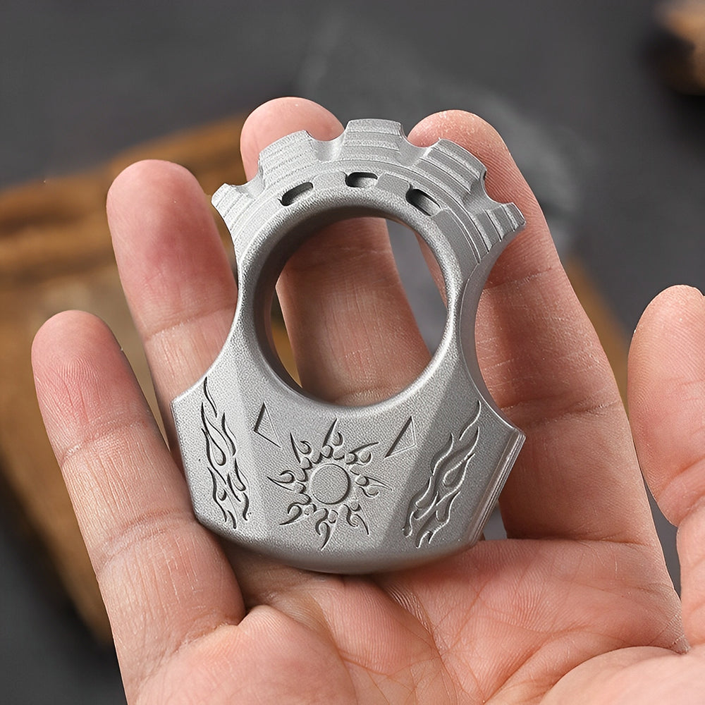 2025 New Apollo Single Finger Knuckle Duster - Cakra EDC Gadgets Brass Knuckles - Tophatter Daily Deals